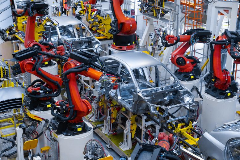 Robots Auto Assembly Plant