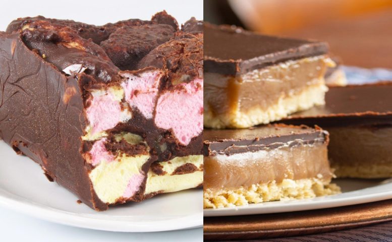 Rocky Road Brownie e Milionaire's Shortbread
