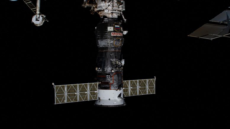 Roscosmos Progress 86 Cargo Craft Docked to Space Station