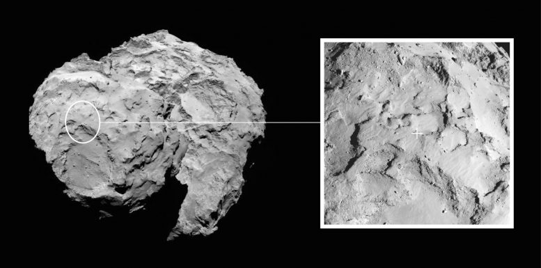 Rosetta Lander Prepares for Landing on Comet 67P