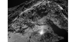 Rosetta Spacecraft Records Eruption of Jets of Dust on 67P