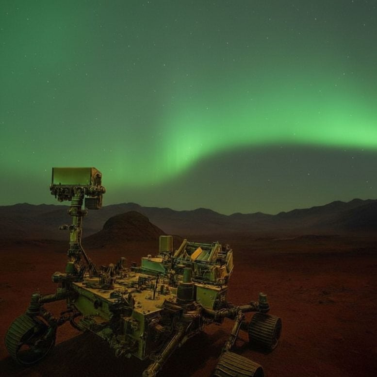 Perseverance Rover Captures Elusive Martian Aurora for a Second Time