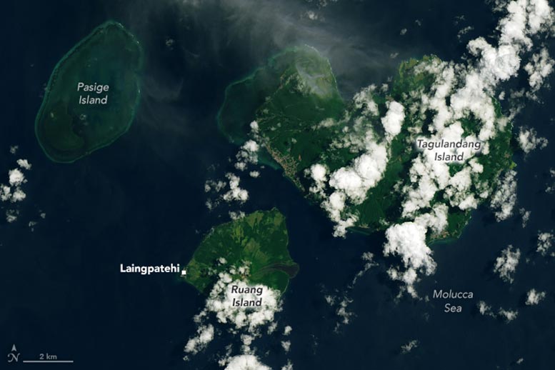 Ruang Before Eruption April 2024 Annotated
