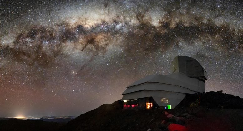 Rubin Observatory Under Milky Way