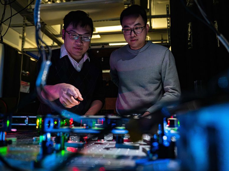 Ruobo Zhou and Jinyu Fei Use Super Resolution Imaging of Cultured Neurons