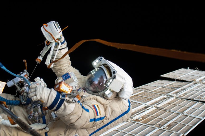 Russian Cosmonaut Oleg Artemyev ISS Spacewalk