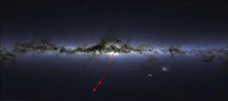 S5-HVS1 Flies Away from the Center of the Milky Way