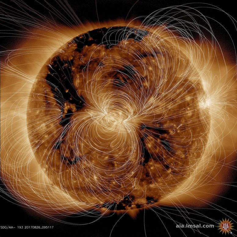 SDO Generates View of the Sun's Magnetic Field