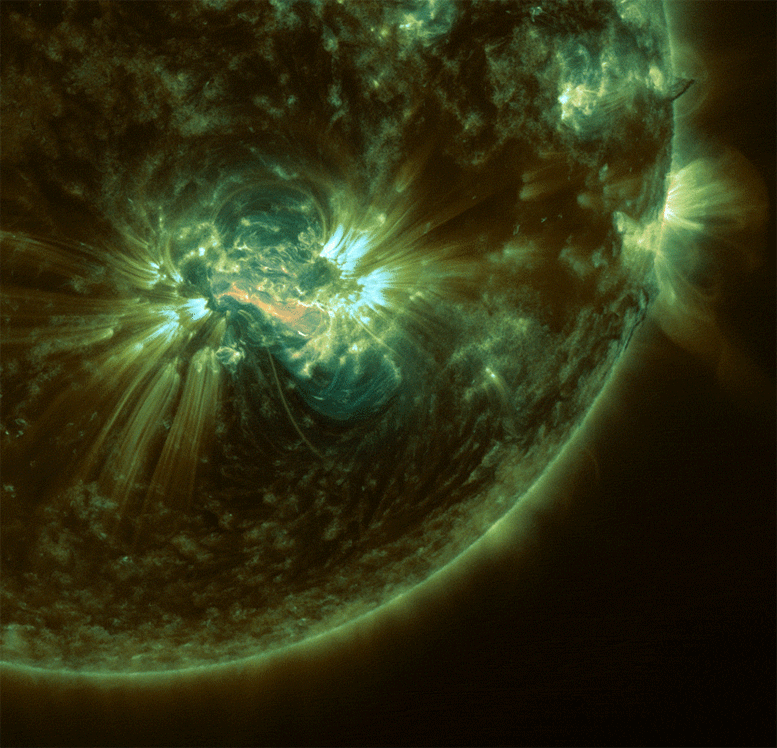 NASA’s SDO Reveals How Magnetic Cage on the Sun Stopped Solar Eruption