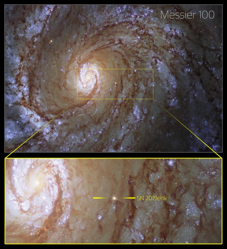 SN 2019ehk Galaxy Messier 100