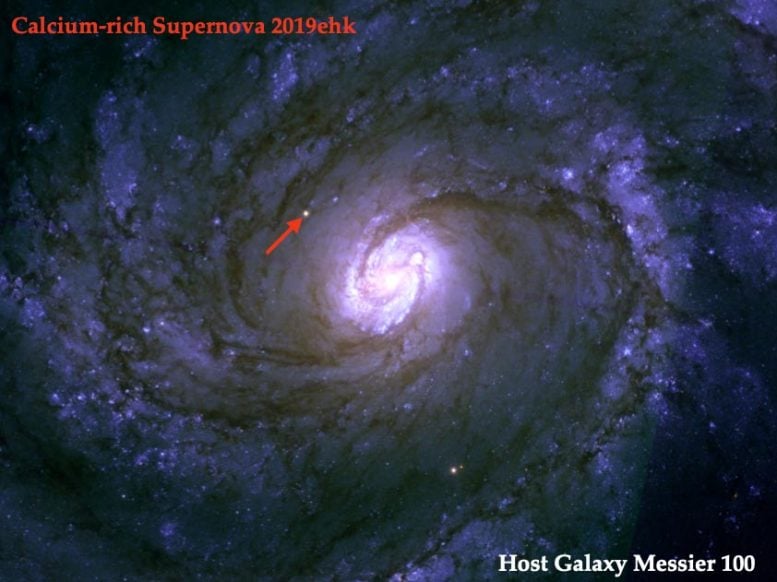 SN 2019ehk Host Galaxy Messier 100