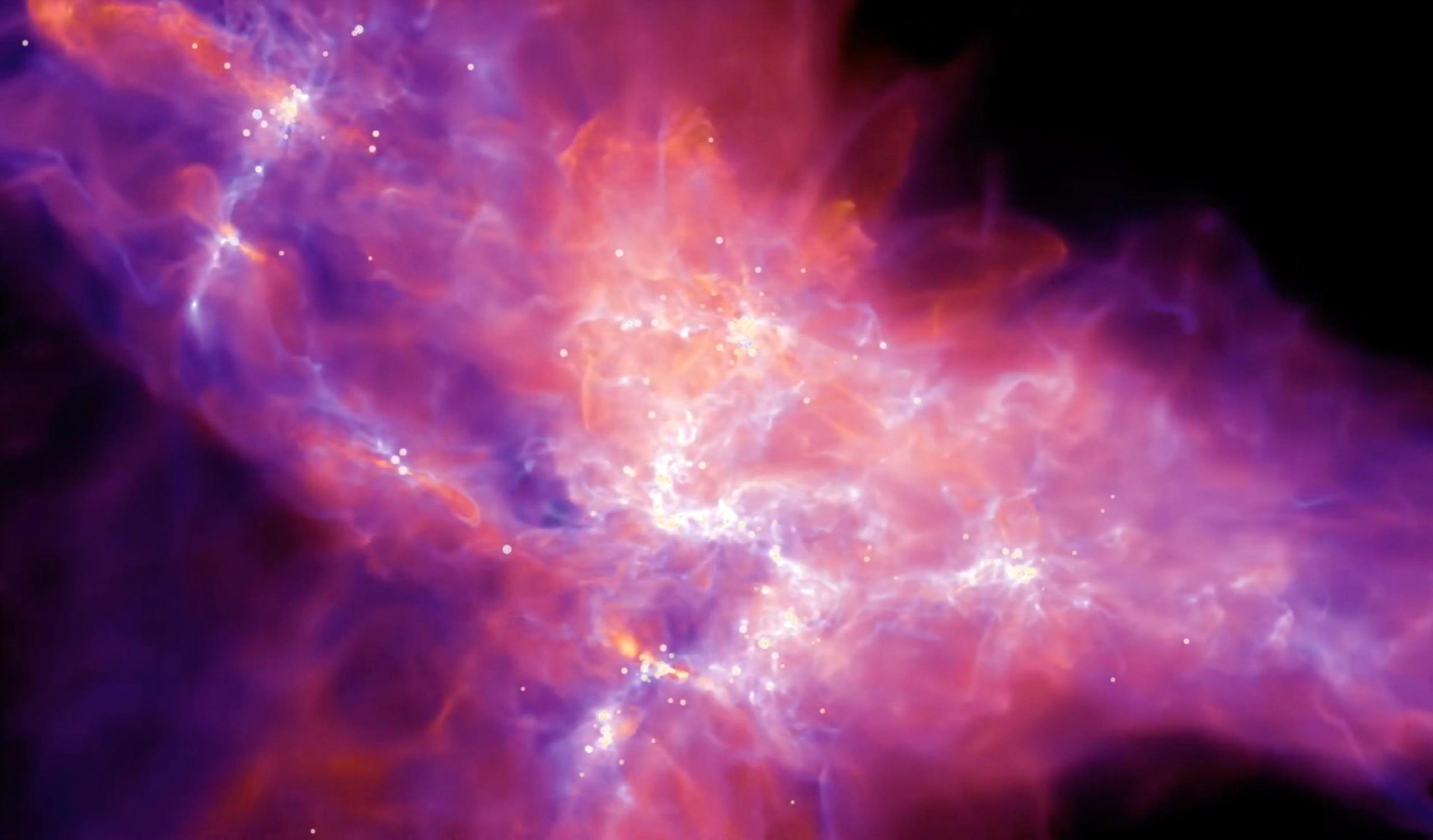 Star formation: Watch the best ever simulation of a cosmic cloud
