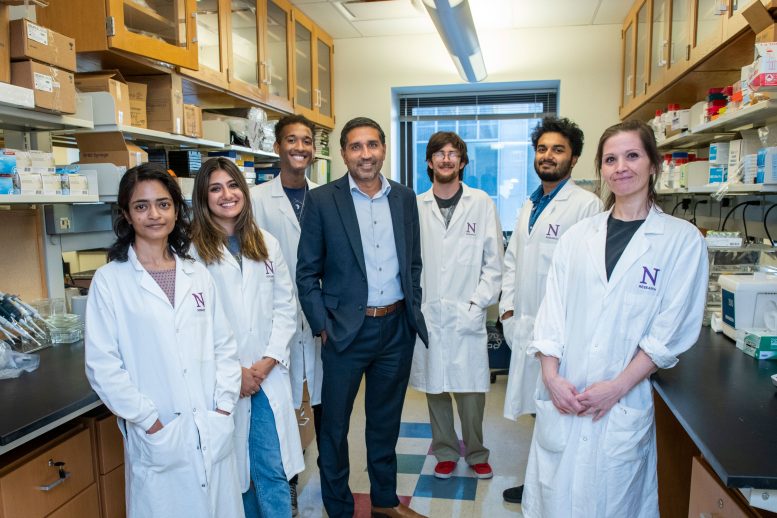 Sachin Patel and Colleagues in His Lab at Northwestern University