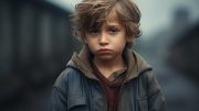 Sad Depressed Child Abuse Concept