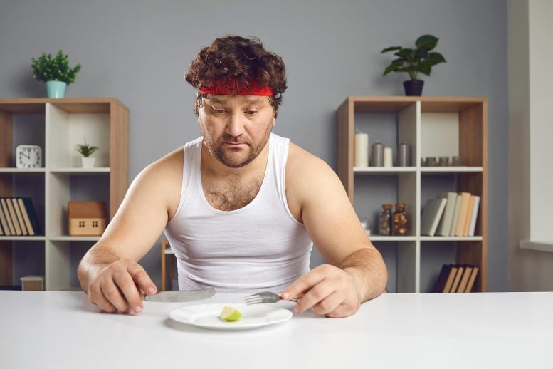 Sad Man Low Calorie Diet