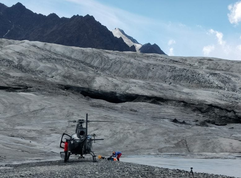 Sarah Elise Sapper Guides Helicopter Glacier
