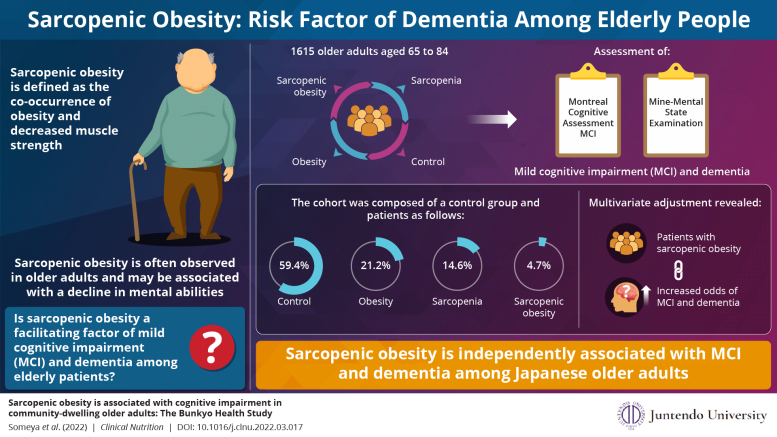 Sarcopenic Obesity Dementia Graphic