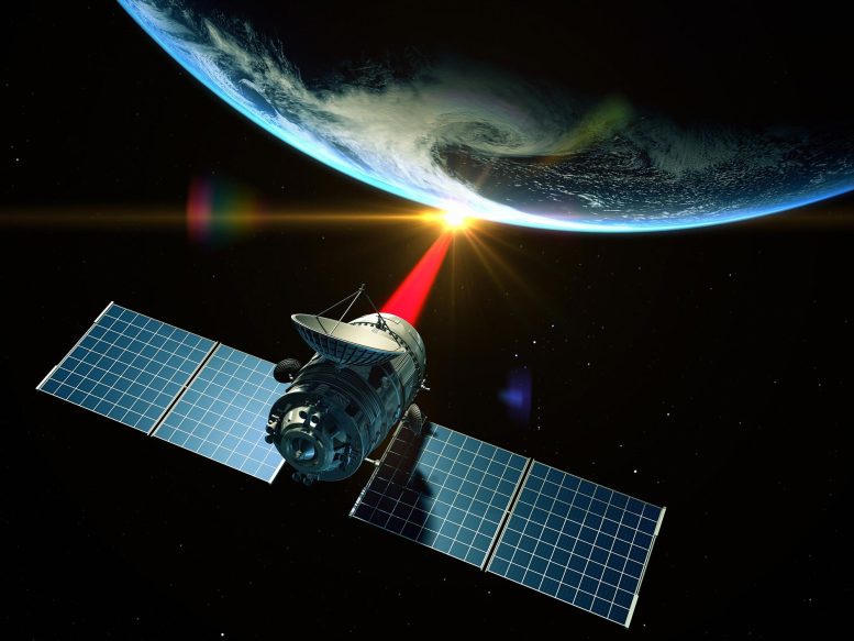 Satellite Laser Illustration
