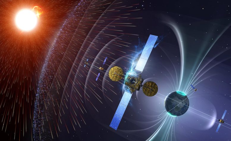 Satellites in Space Affected by Radiation