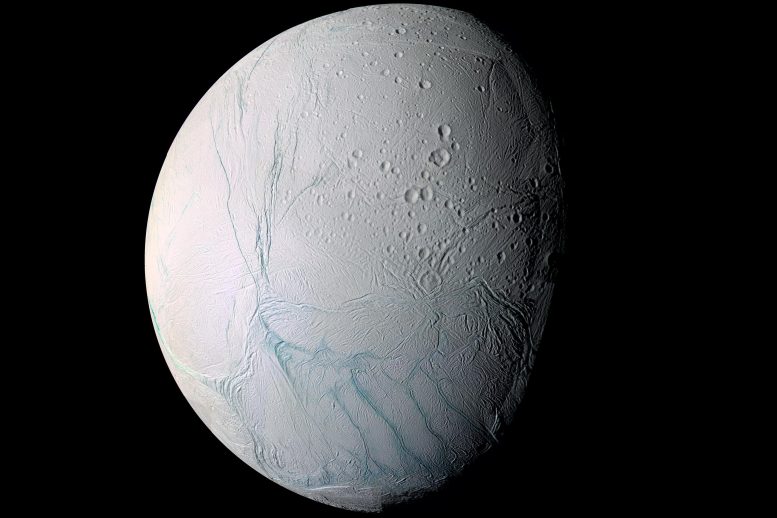 Saturn's Moon Enceladus Cassini Mosaic