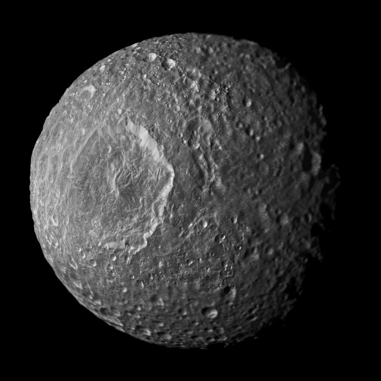 Saturn Moon May Hide a Fossil Core or an Ocean