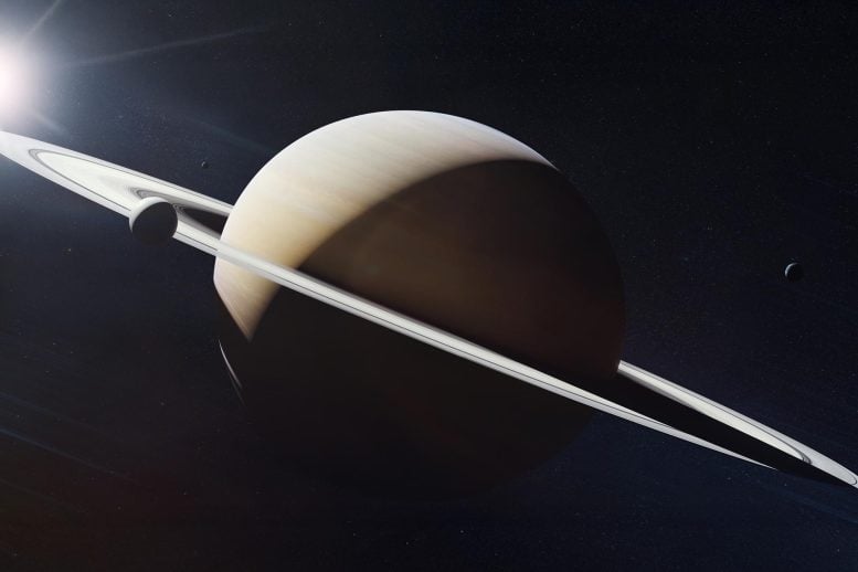 Saturn Planet in Space