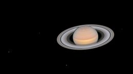 Saturn and Its Moons at Opposition