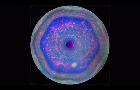 Saturns Hexagonal Shaped Jet Stream