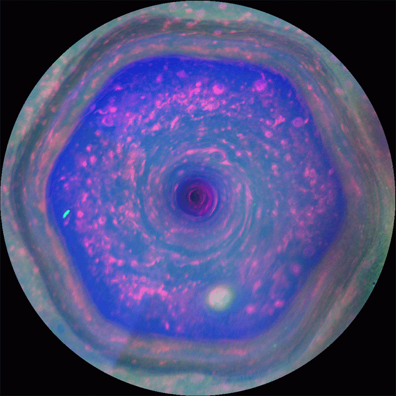 Scientists Reveal Surprising Feature Emerging at Saturn's Northern Pole