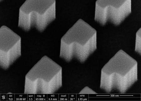 Scanning Electron Micrograph of Metasurface