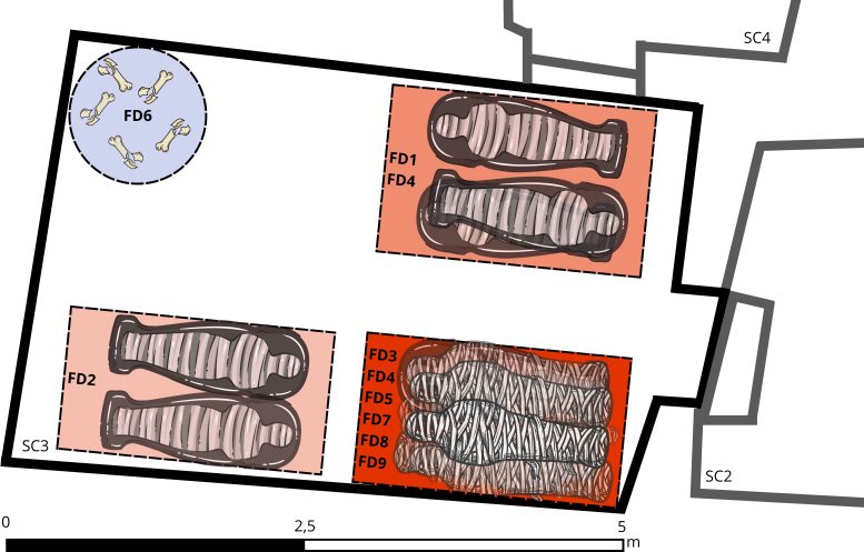 Schematic Plan of SC3 in TT 209