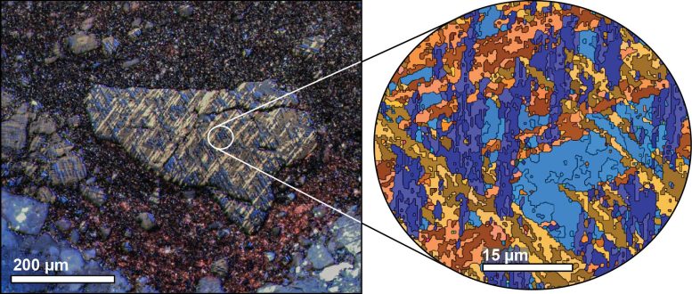 Schematic of Martite Microscopic Image