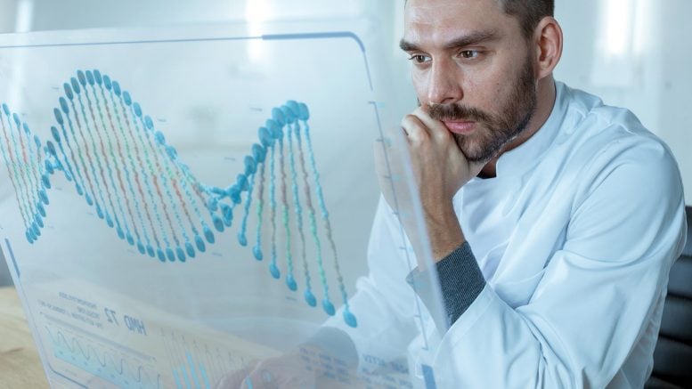 Scientist DNA Sequence Work