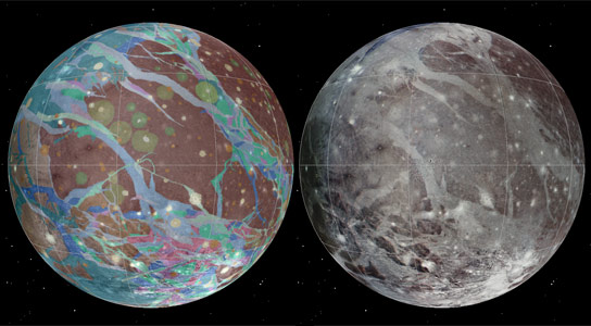 Scientists Produce the first Global Geologic Map of Ganymede