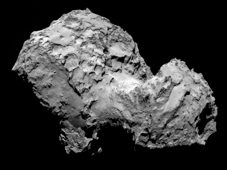 Scientists Show How Comet P67 Chury Was Formed by a Catastrophic Collision