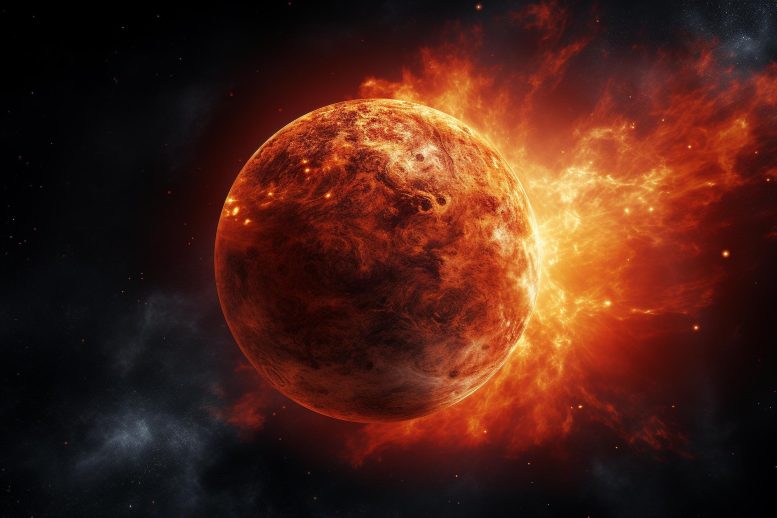 Scorching Hot Exoplanet Art Concept Illustration