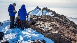 Scouting for Stones Atop Nunataks in Antarctica