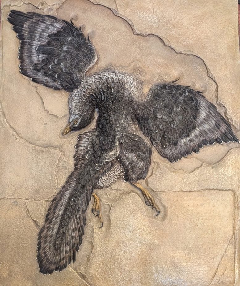 Sculpture of Archaeopteryx