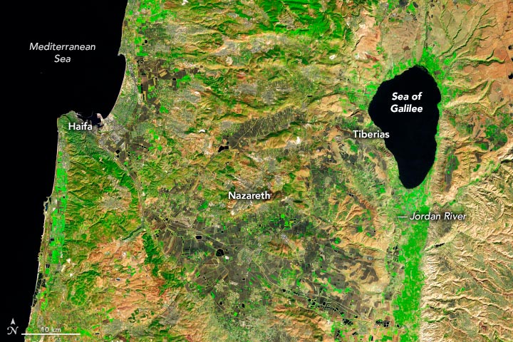 Sea of Galilee OLI 2020 Annotated