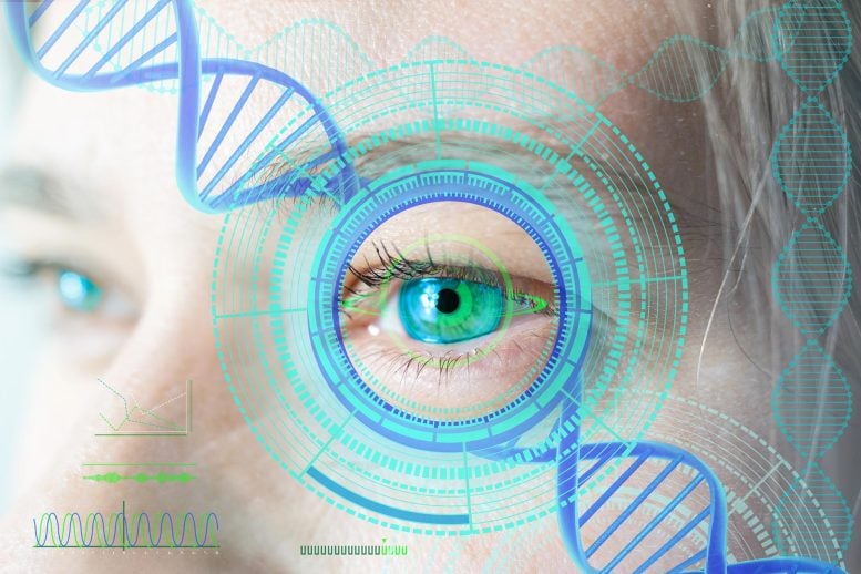 Senior Female Eye Vision Genetic Therapy