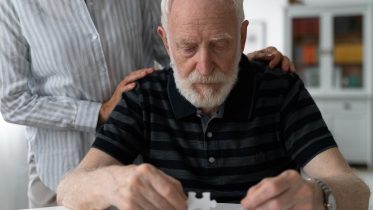 Senior Man Puzzle Dementia Concept