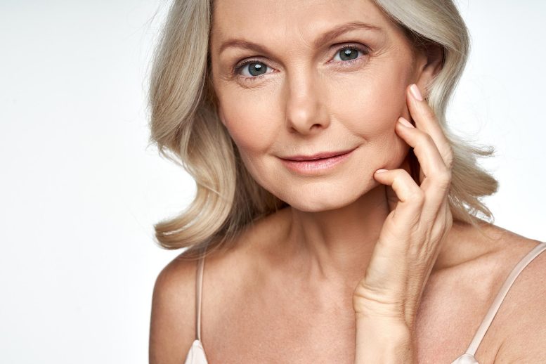 Senior Woman Beauty Rejuvenation Concept