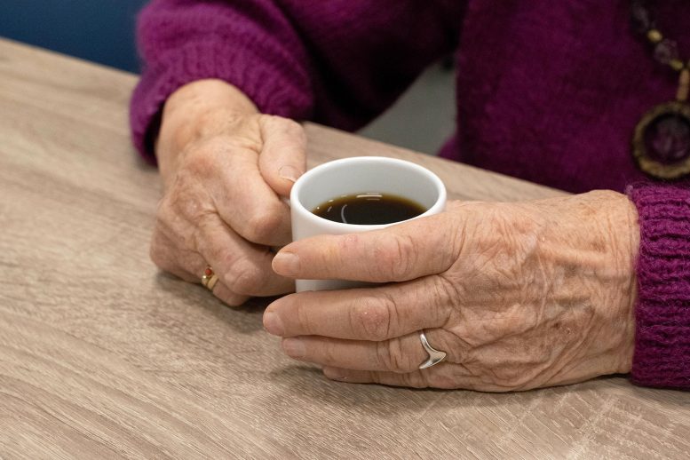Senior Woman Coffee