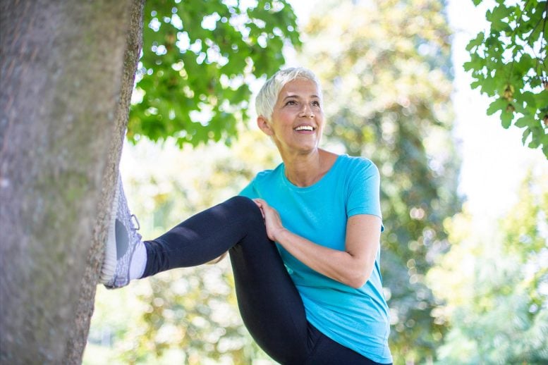 Senior Woman Flexibility Stretching