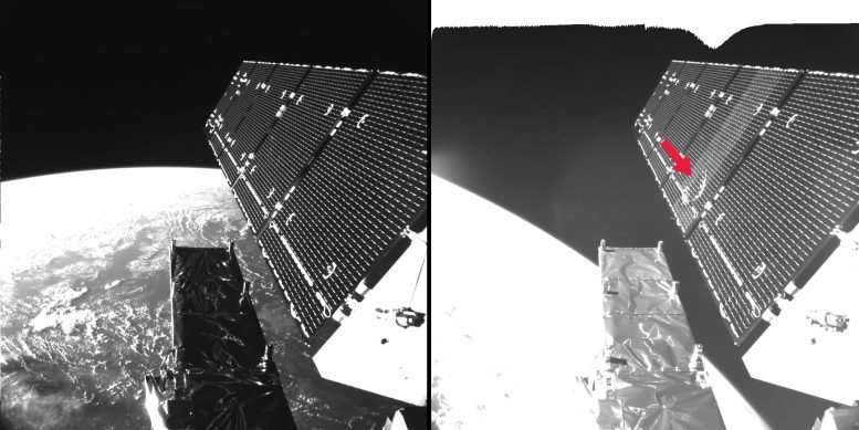 Sentinel-1 Fragment Impact in Space