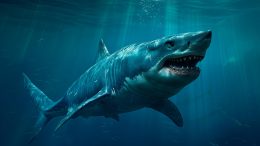 Shark Megalodon Art Concept Illustration