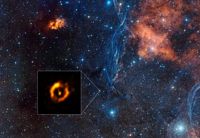 Sharpest View Ever of a Dusty Disc Around Aging Star
