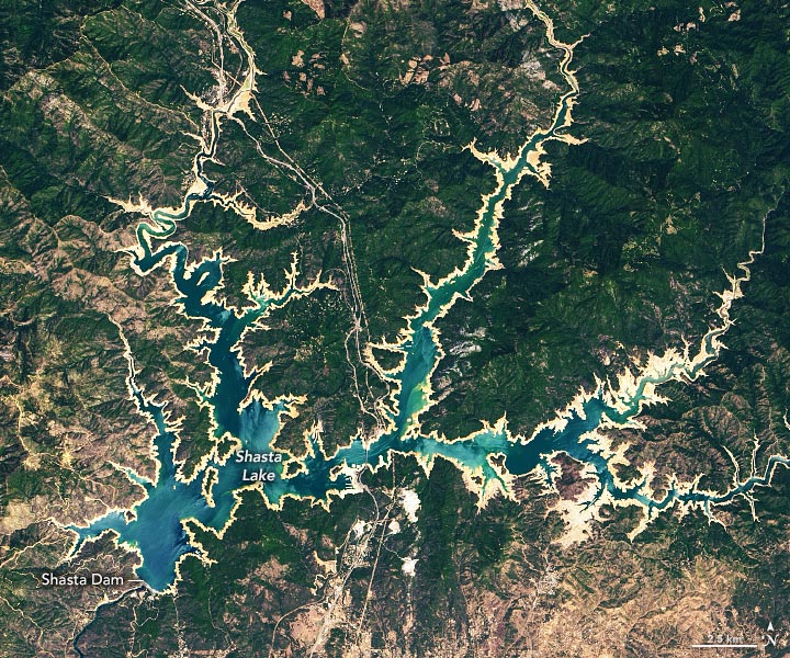 Shasta Lake 2021 Annotated