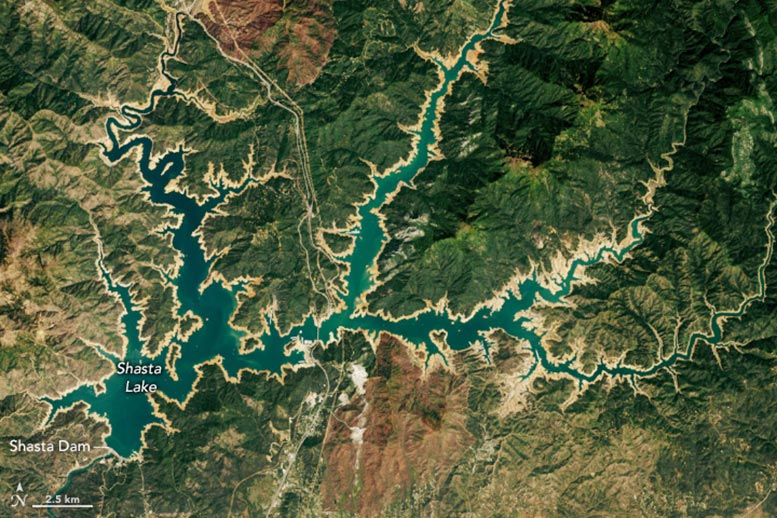 Shasta Lake California 2022 Annotated