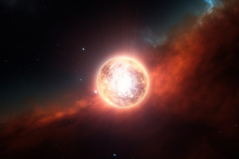 Shiny Exoplanet in Space Concept Close